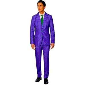 The Joker Slim-Fit Novelty Suit & Tie Set Halloween Costume mask